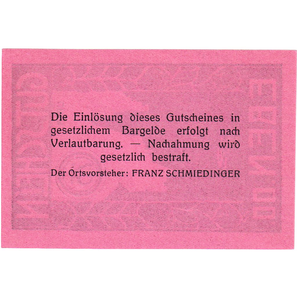 Österreich, Eben O.Ö. Ortsgemeinde, 75 Heller, UNZ-