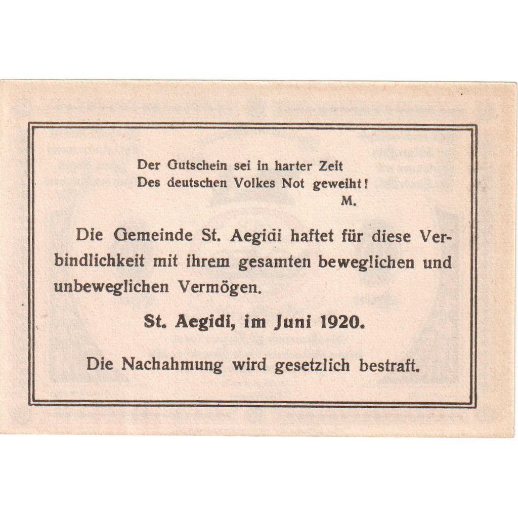 Austria, St Aegidi, 10 Heller, 1920-12-31, UNC(63)