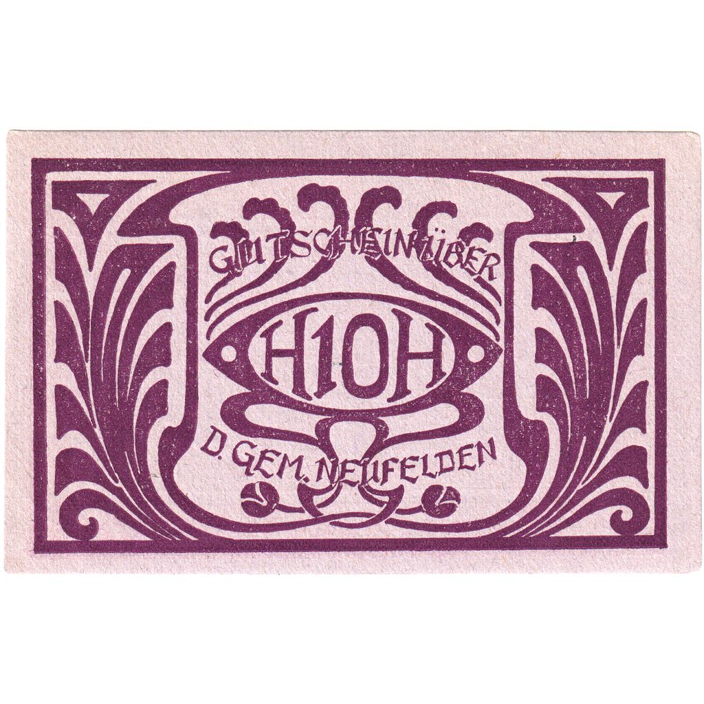 Austria, Neufelden O.Ö. Gemeinde, 10 Heller, UNC(63)