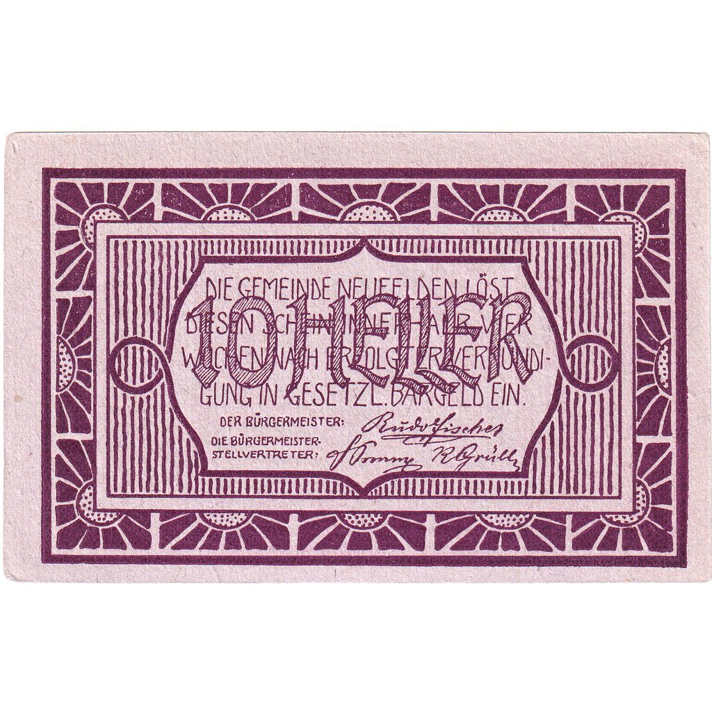 Austria, Neufelden O.Ö. Gemeinde, 10 Heller, UNC(63)