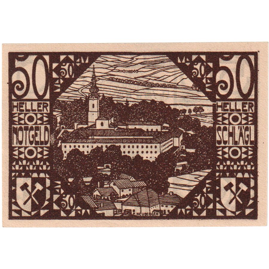Österreich, Schlägl, 50 Heller, UNZ-