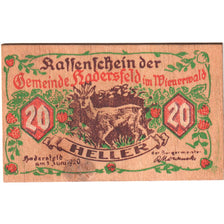 Austria, Hadersfeld im Wienerwald, 20 Heller, 1920-06-01, UNC(63)