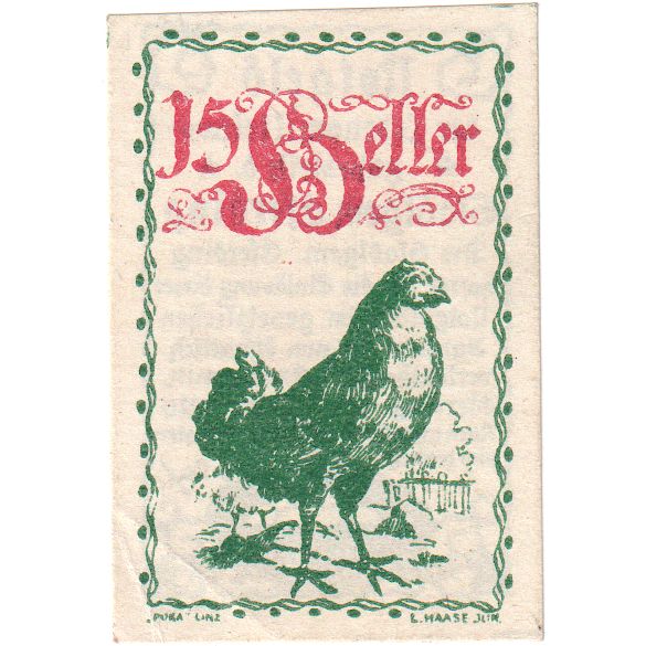 Oostenrijk, Eferding O.Ö. Stadtgemeinde, 15 Heller, 1920-06-01, SPL