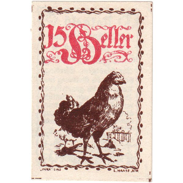 Oostenrijk, Eferding O.Ö. Stadtgemeinde, 15 Heller, 1920-06-01, SPL