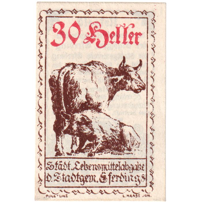 Austria, Eferding O.Ö. Stadtgemeinde, 30 Heller, 1920-06-01, SC