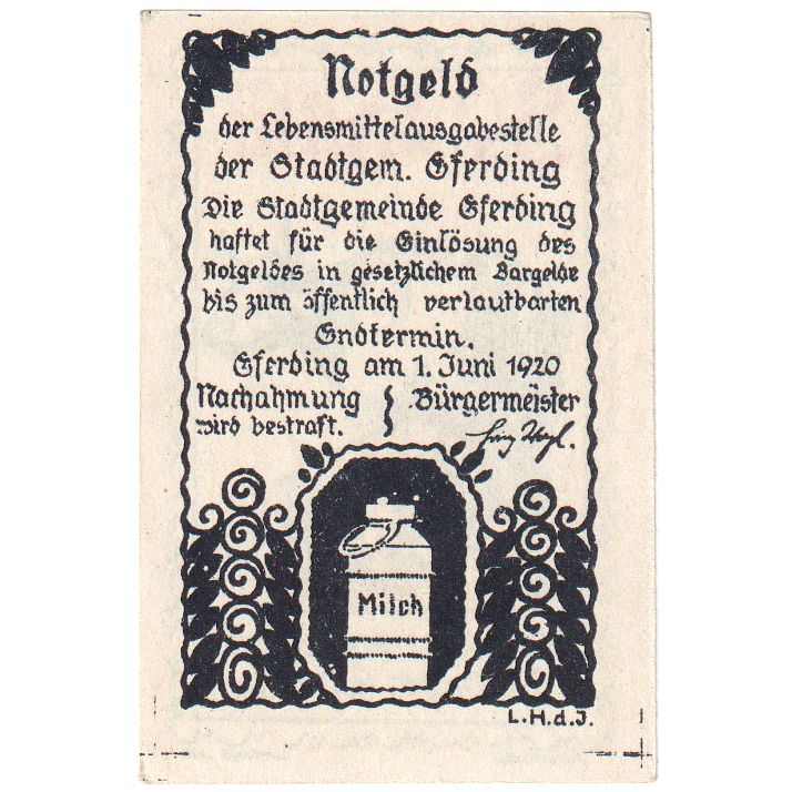 Oostenrijk, Eferding O.Ö. Stadtgemeinde, 30 Heller, 1920-06-01, SPL