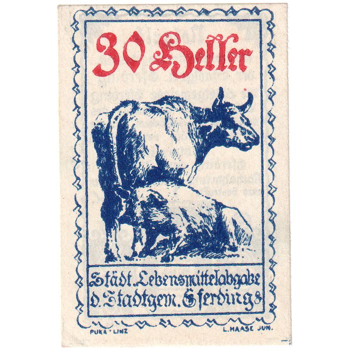 Oostenrijk, Eferding O.Ö. Stadtgemeinde, 30 Heller, 1920-06-01, SPL