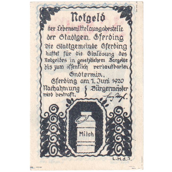 Oostenrijk, Eferding O.Ö. Stadtgemeinde, 30 Heller, 1920-06-01, SPL