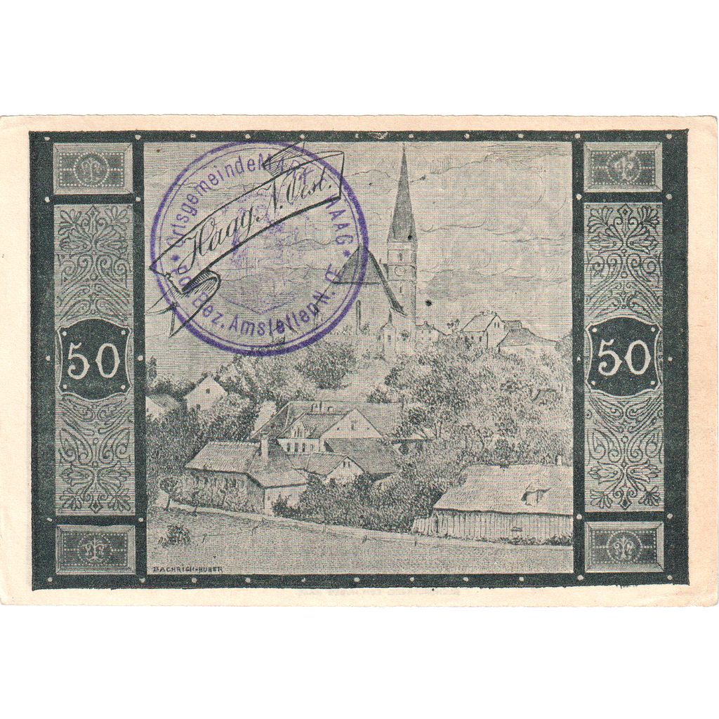 Österreich, Haag-Marktgemeinde N.Ö. Marktgemeinde, 50 Heller, 1920-12-31, UNZ-