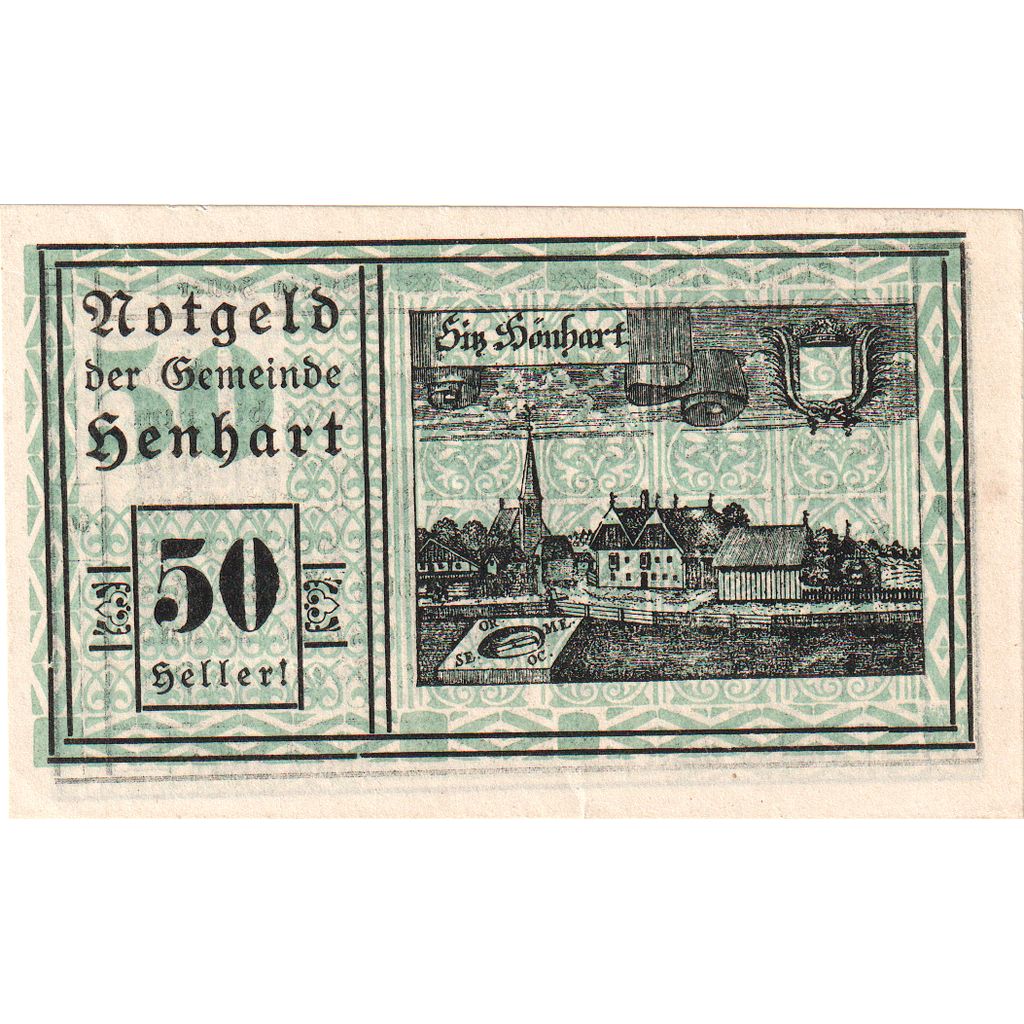 Österreich, Henhart O.Ö. Gemeinde, 50 Heller, 1920-12-31, UNZ-