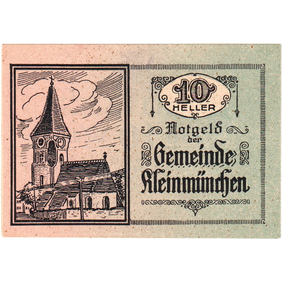 Áustria, Kleinmünchen O.Ö. Gemeinde, 10 Heller, 1920-12-31, UNC(63)
