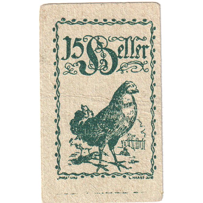 Autriche, Eferding O.Ö. Stadtgemeinde, 15 Heller, 1920-06-01, SPL