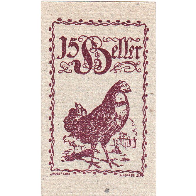 Autriche, Eferding O.Ö. Stadtgemeinde, 15 Heller, 1920-06-01, SPL