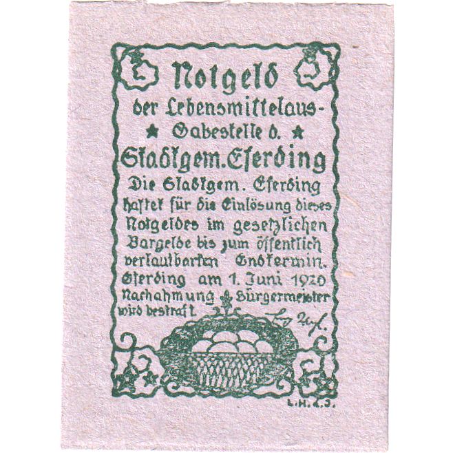 Áustria, Eferding O.Ö. Stadtgemeinde, 15 Heller, 1920-06-01, UNC(63)