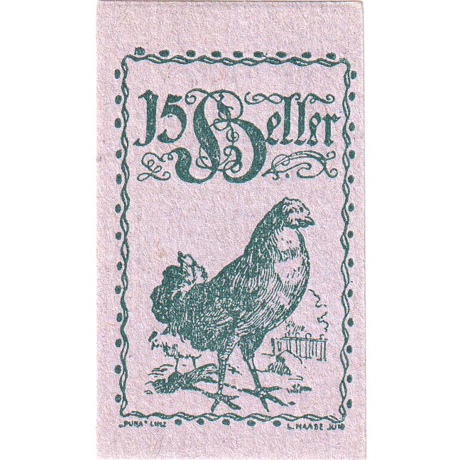 Autriche, Eferding O.Ö. Stadtgemeinde, 15 Heller, 1920-06-01, SPL