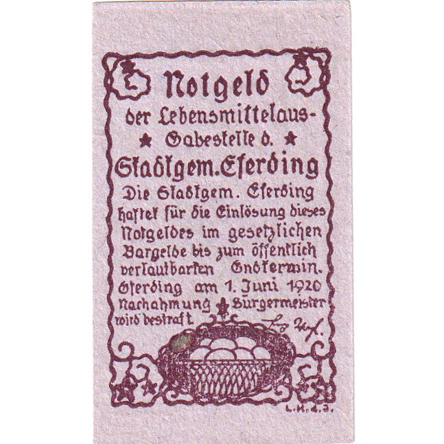 Autriche, Eferding O.Ö. Stadtgemeinde, 15 Heller, 1920-06-01, SPL