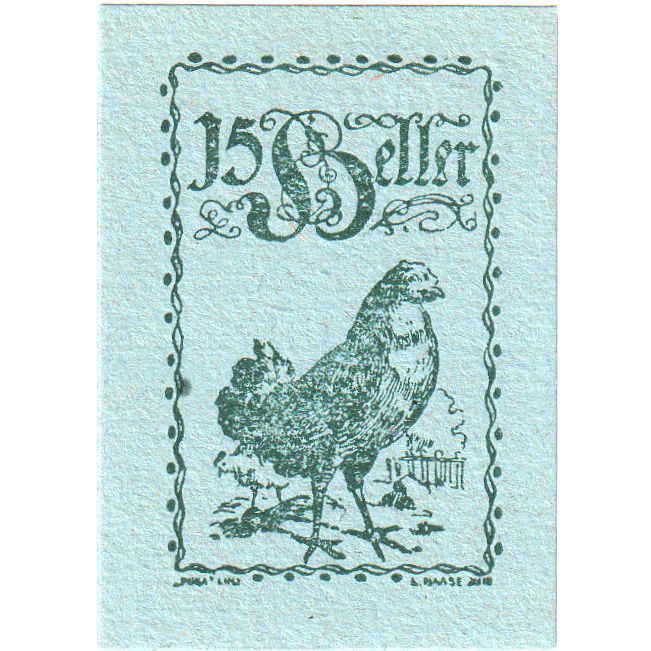Áustria, Eferding O.Ö. Stadtgemeinde, 15 Heller, 1920-06-01, UNC(63)