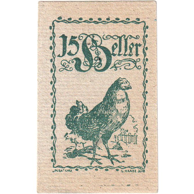 Autriche, Eferding O.Ö. Stadtgemeinde, 15 Heller, 1920-06-01, SPL