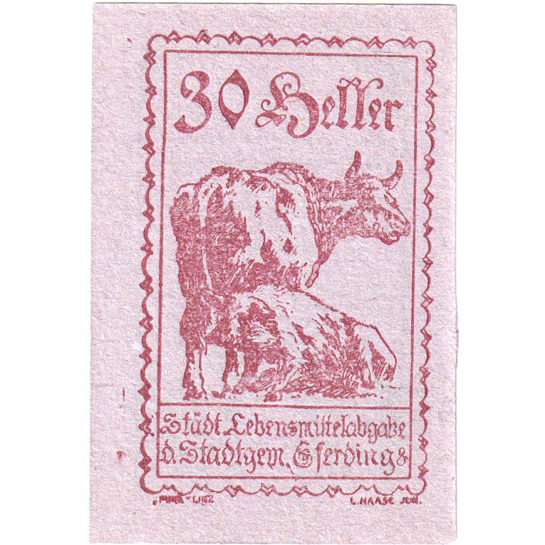 Autriche, Eferding O.Ö. Stadtgemeinde, 30 Heller, 1920-06-01, SPL