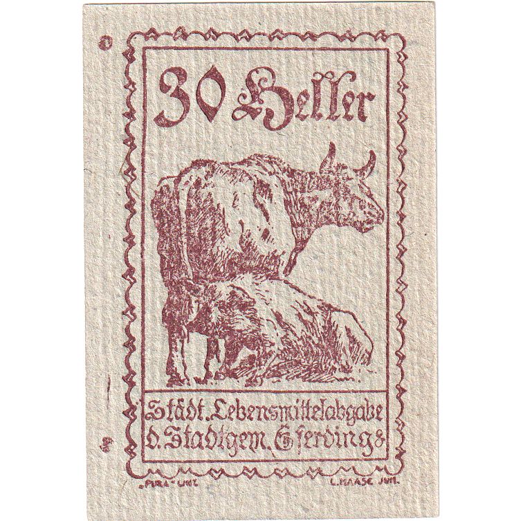 Autriche, Eferding O.Ö. Stadtgemeinde, 30 Heller, 1920-06-01, SPL