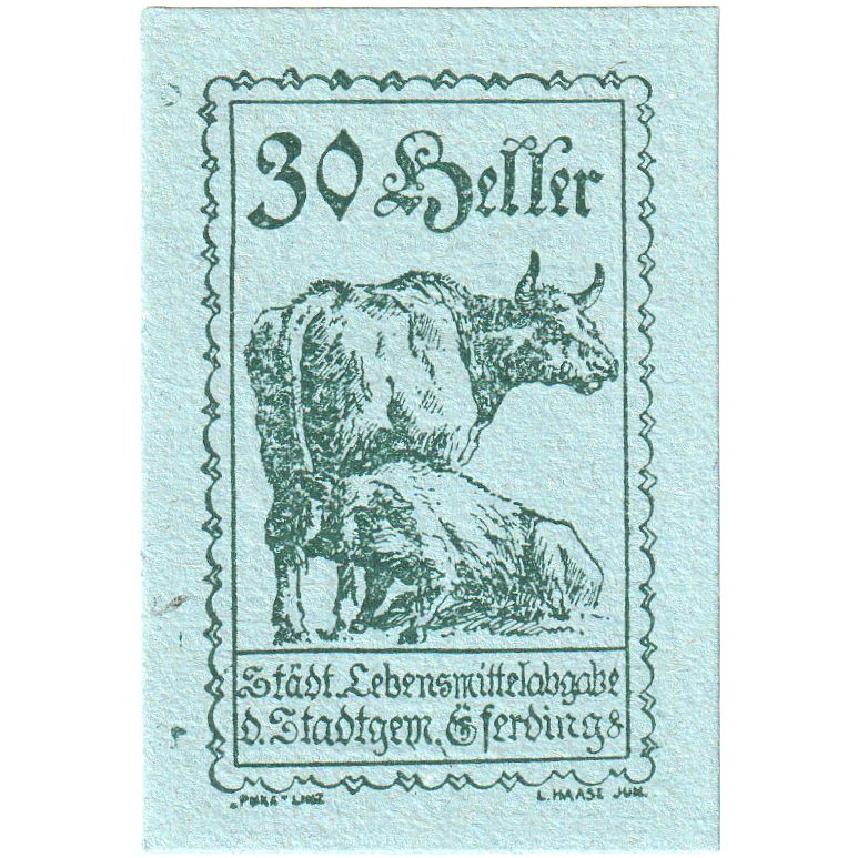 Autriche, Eferding O.Ö. Stadtgemeinde, 30 Heller, 1920-06-01, SPL