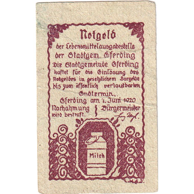 Autriche, Eferding O.Ö. Stadtgemeinde, 30 Heller, 1920-06-01, SPL