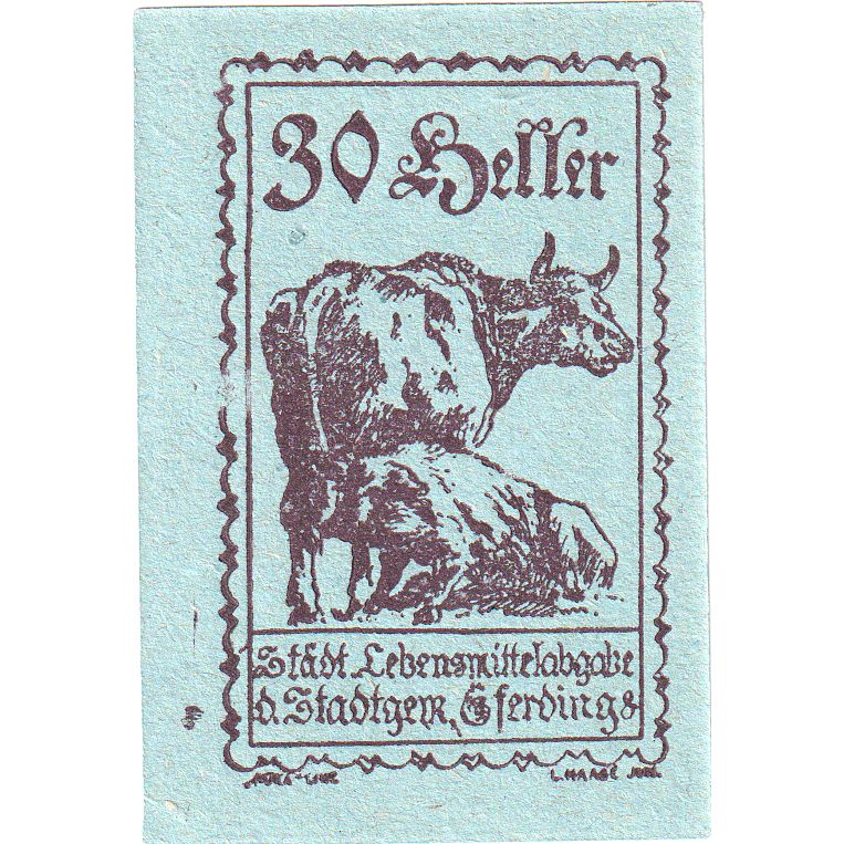 Autriche, Eferding O.Ö. Stadtgemeinde, 30 Heller, 1920-06-01, SPL