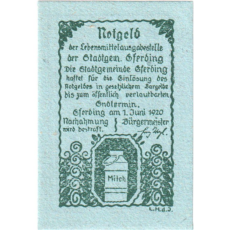 Autriche, Eferding O.Ö. Stadtgemeinde, 30 Heller, 1920-06-01, SPL