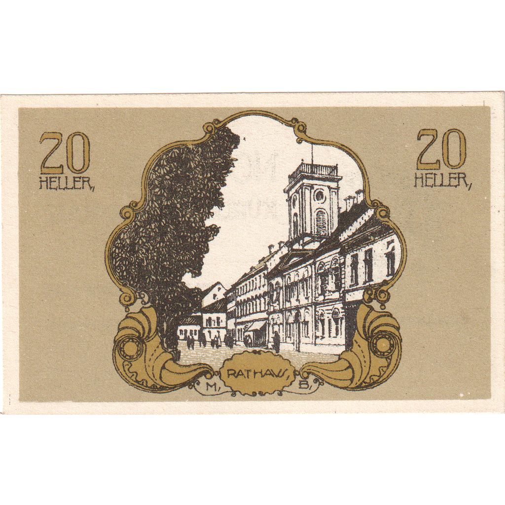 Autriche, Bad Hall, 20 Heller, 1920-09-30, SPL