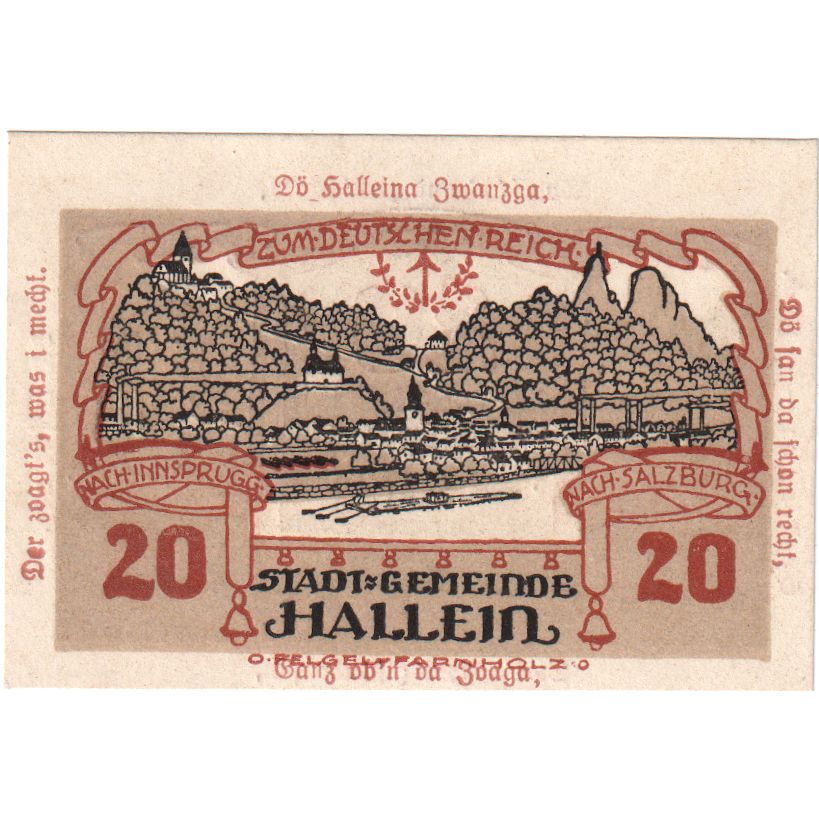 Österreich, Hallein, 20 Heller, 1920-12-31, UNZ
