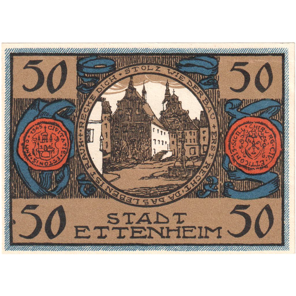 Deutschland, Ettenheim, 50 Pfennig, 1922-03-01, UNZ-