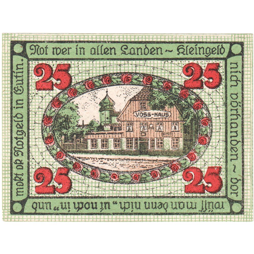 Alemania, Eutin Stadt, 25 Pfennig, SC