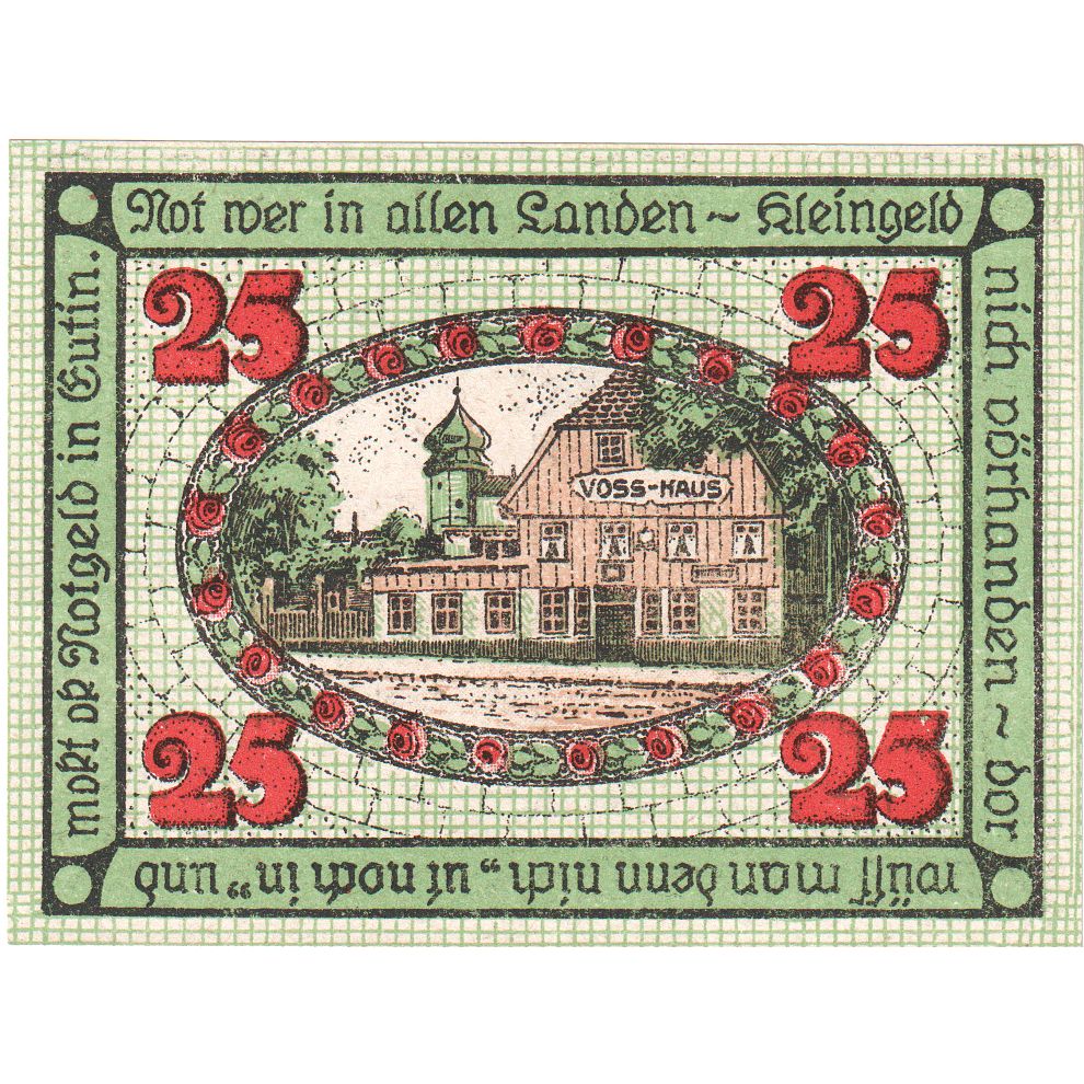 Alemania, Eutin Stadt, 25 Pfennig, SC