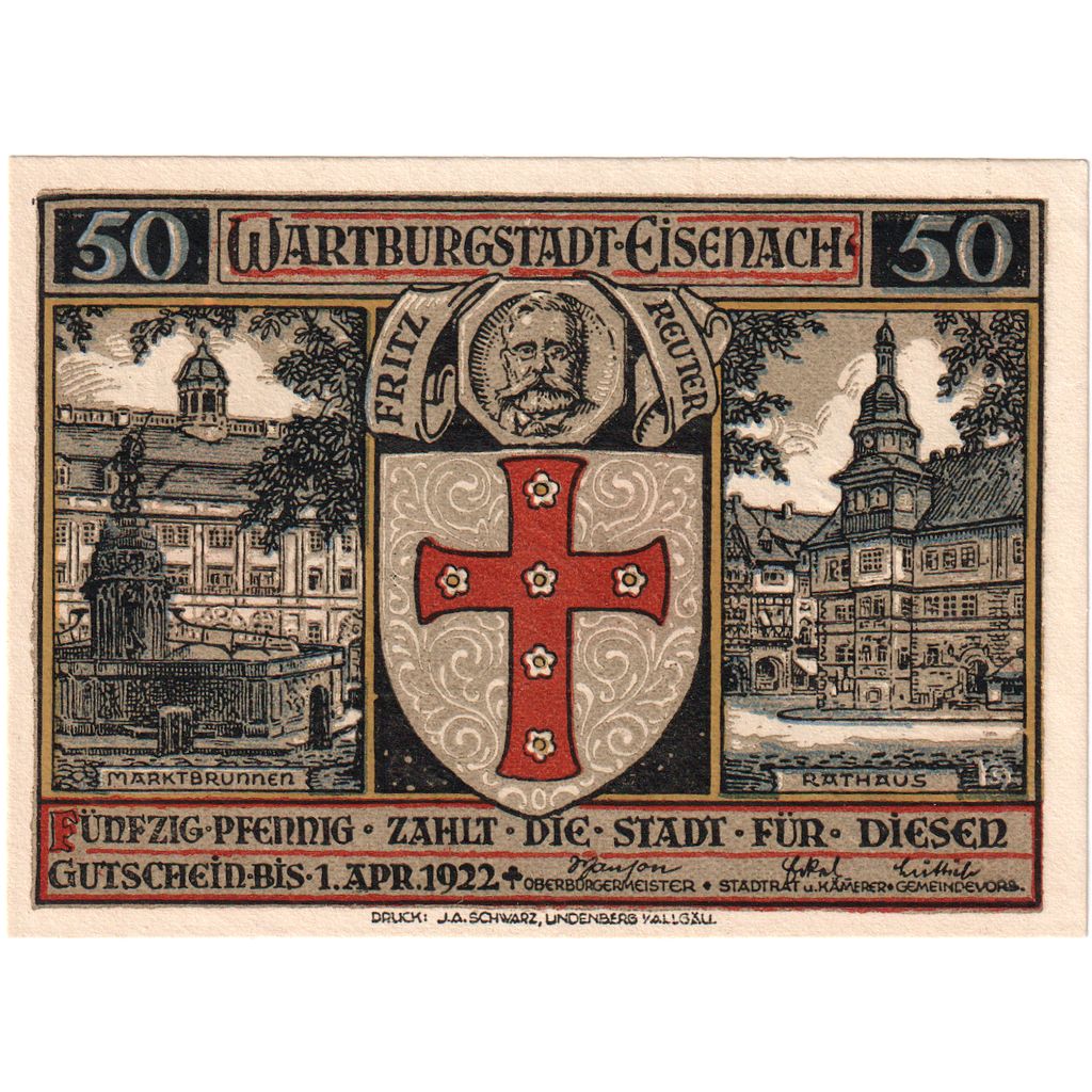 Deutschland, Eisenach, 50 Pfennig, 1920-04-01, UNZ-