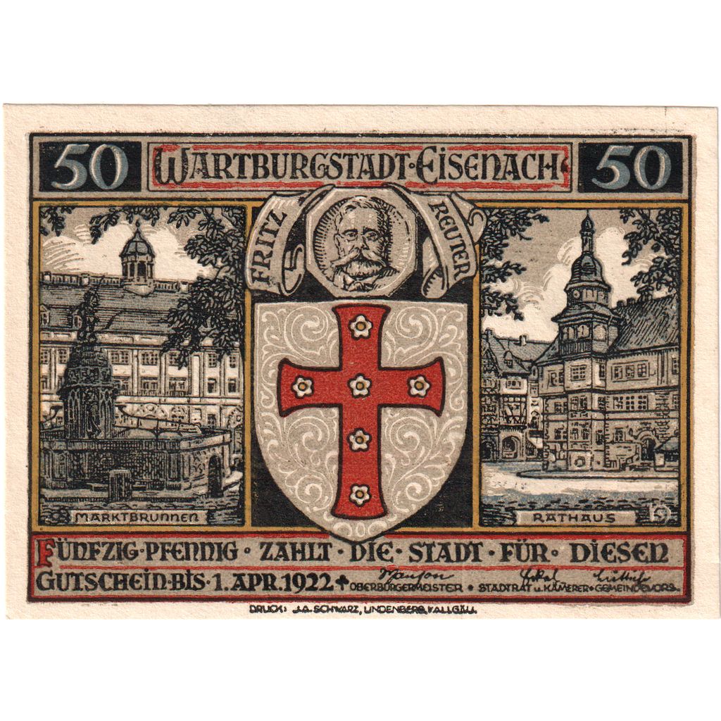 Deutschland, Eisenach, 50 Pfennig, 1920-04-01, UNZ-
