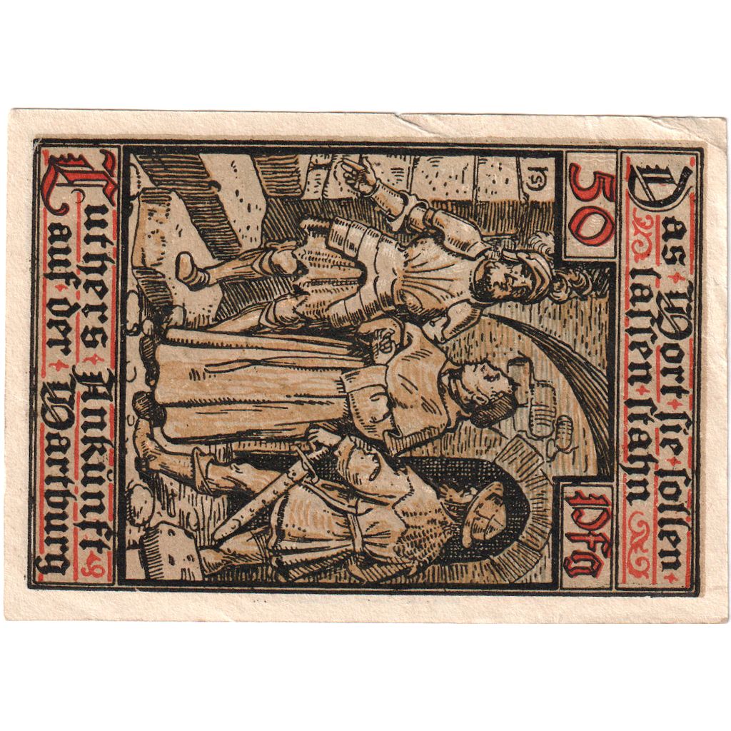 Germania, Eisenach, 50 Pfennig, 1921-05-31, SPL