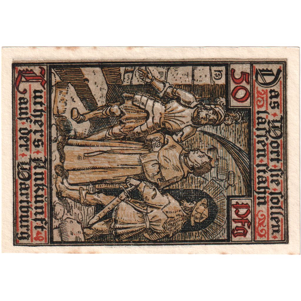 Niemcy, Eisenach, 50 Pfennig, 1921-05-31, UNC(63)