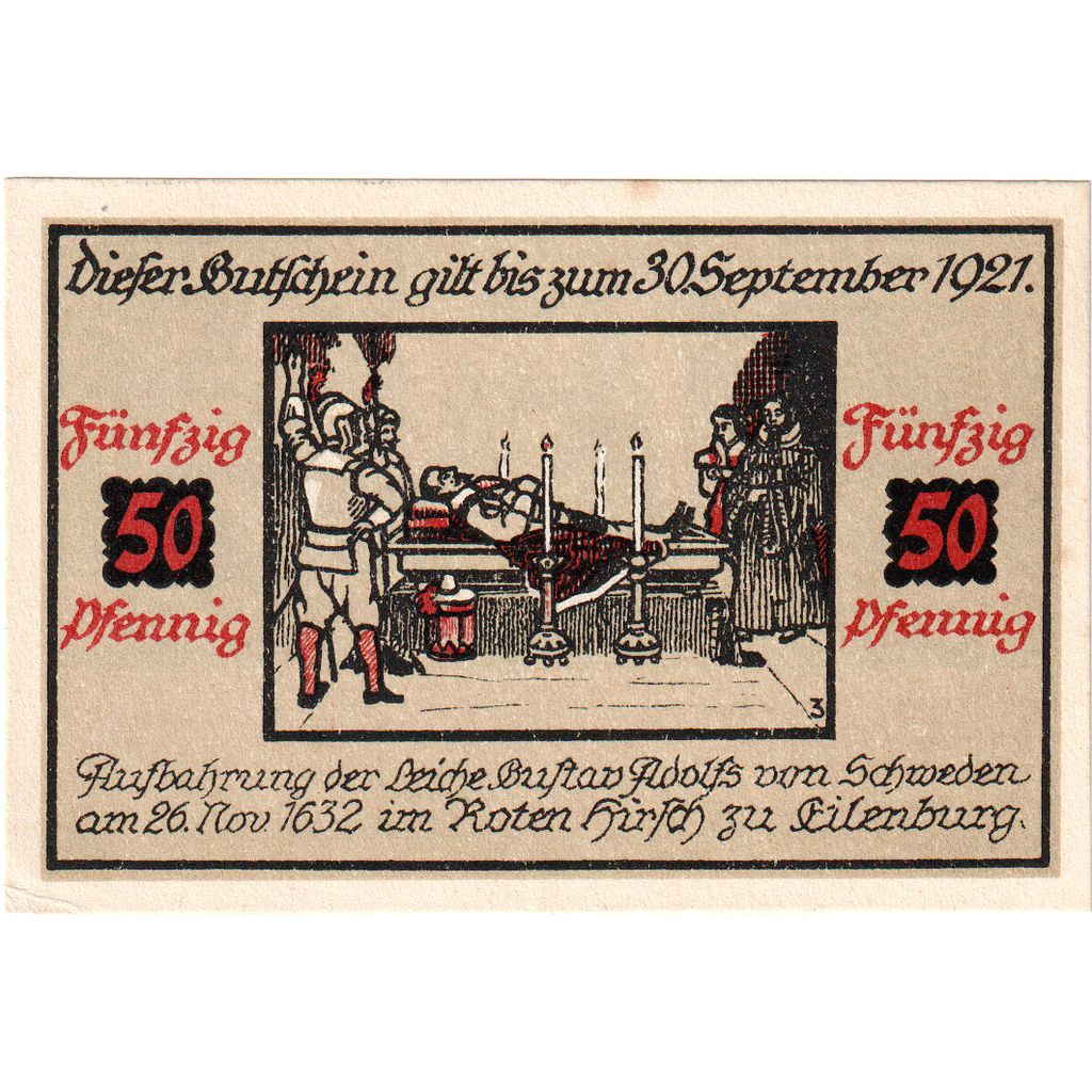 Alemania, Eilenburg Stadt, 50 Pfennig, 1921-09-30, SC