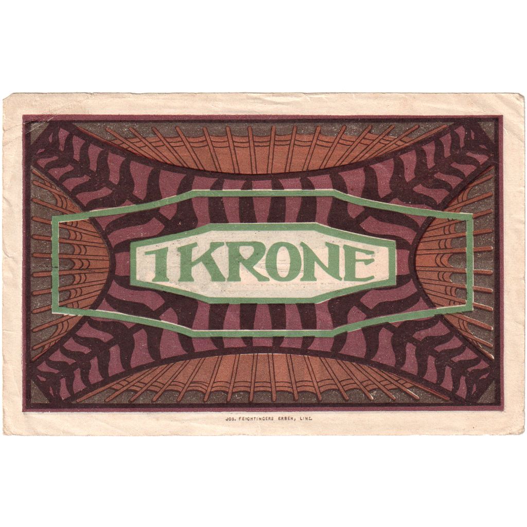 Austria, Neufelden, 1 Krone, UNC(60-62)