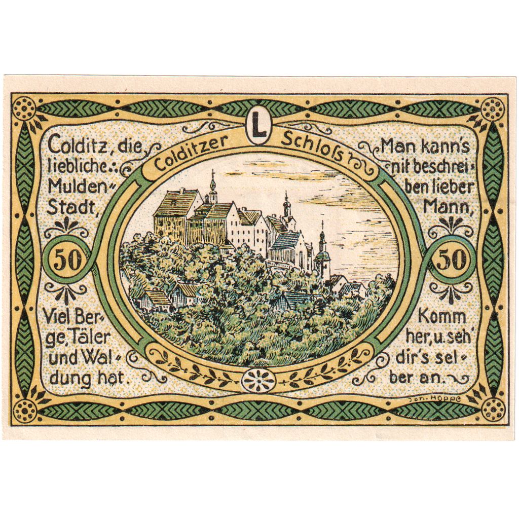 Alemania, Colditz Stadt, 50 Pfennig, 1921-09-01, SC