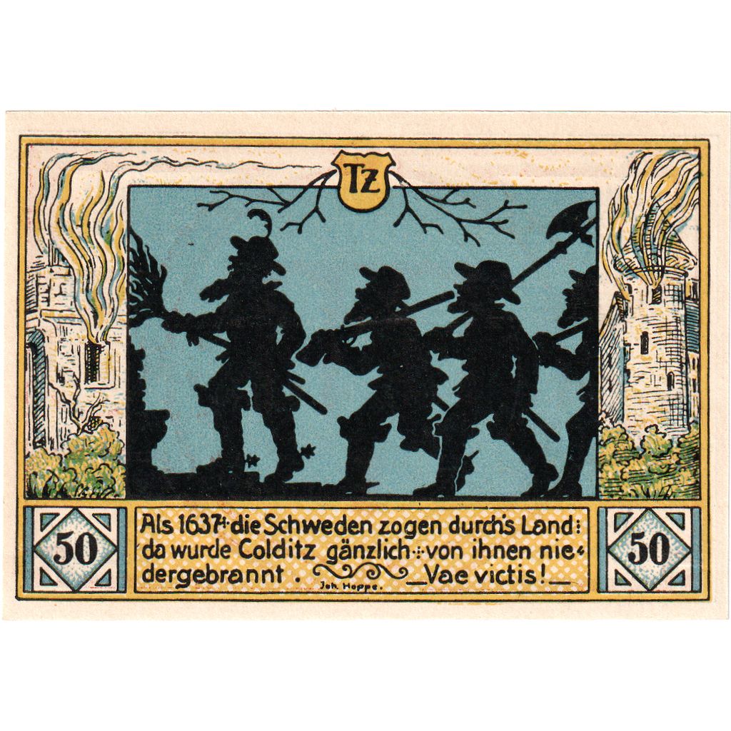 Alemania, Colditz Stadt, 50 Pfennig, 1921-09-01, SC