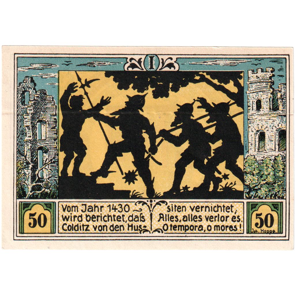 Alemania, Colditz Stadt, 50 Pfennig, 1921-09-01, SC