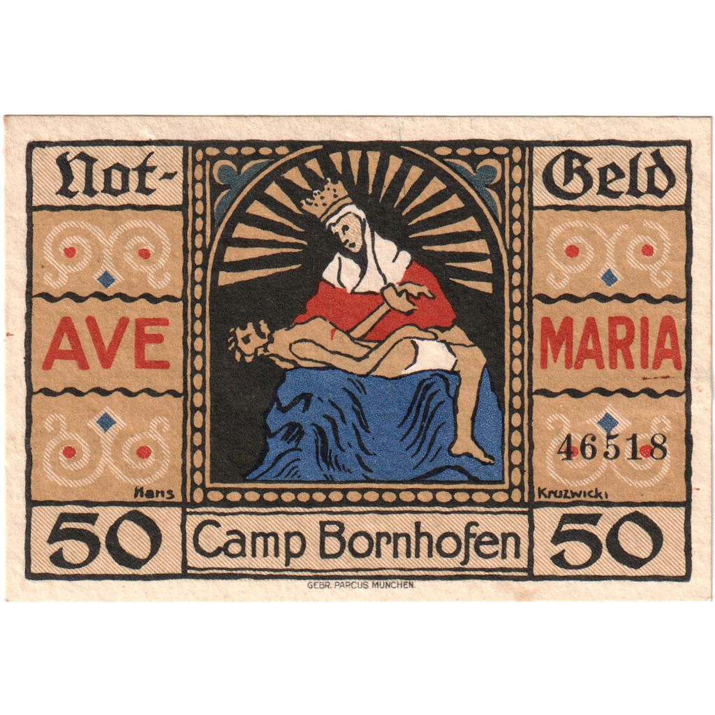 Alemania, Camp Bornhofen Gemeinde, 50 Pfennig, SC
