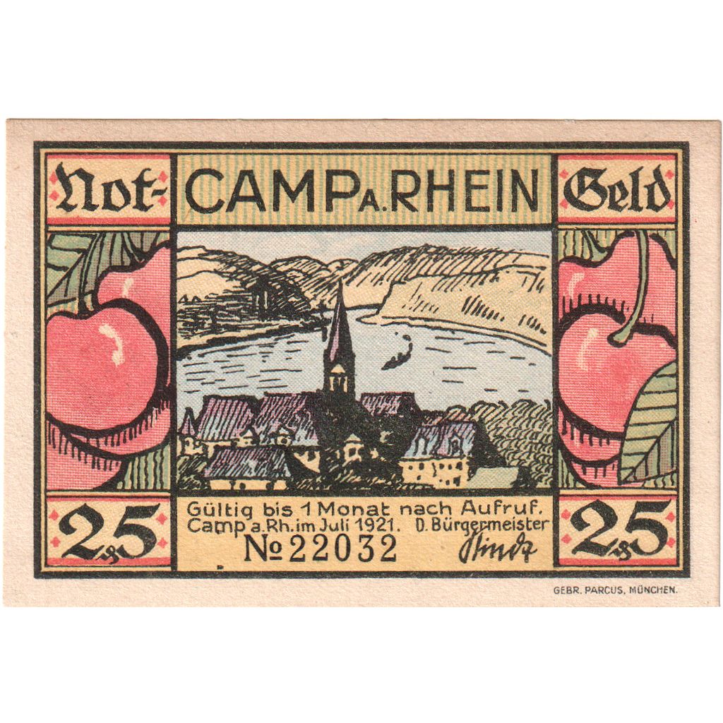 Alemania, Camp Bornhofen Gemeinde, 25 Pfennig, SC