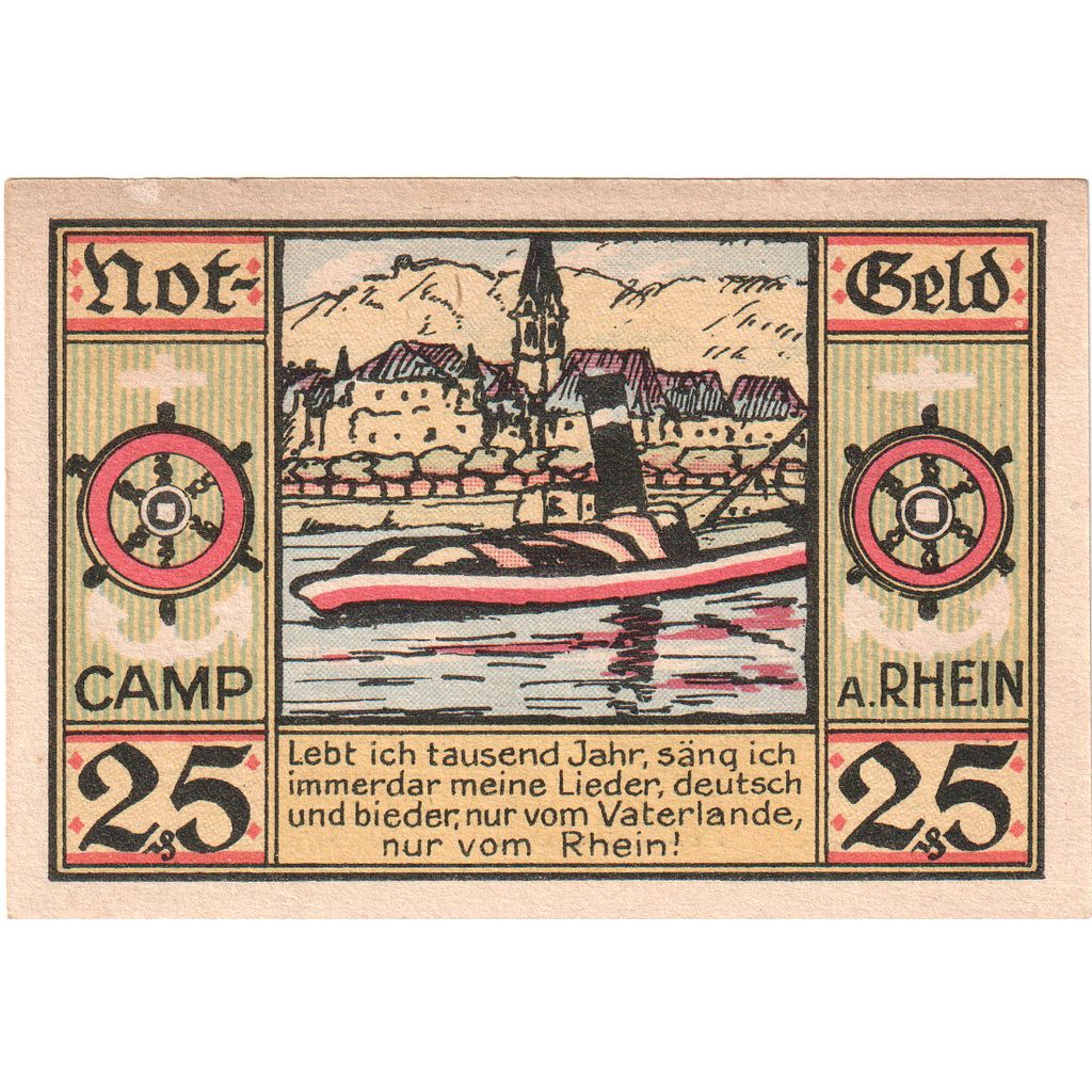 Alemania, Camp Bornhofen Gemeinde, 25 Pfennig, SC