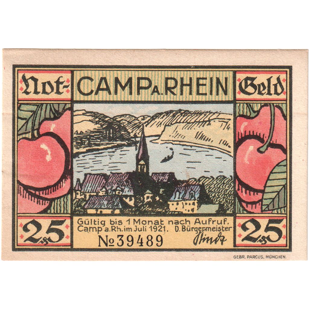 Alemania, Camp Bornhofen Gemeinde, 25 Pfennig, SC