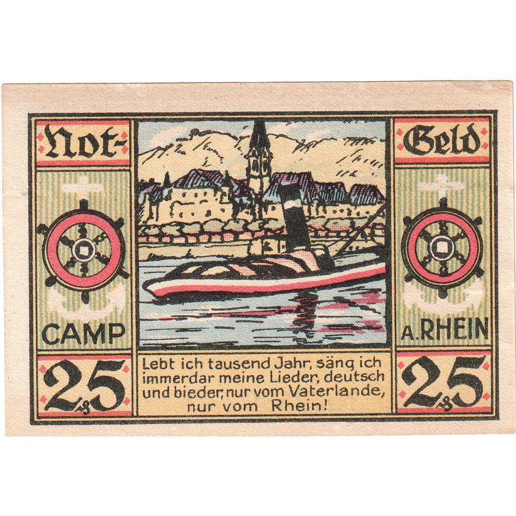 Alemania, Camp Bornhofen Gemeinde, 25 Pfennig, SC