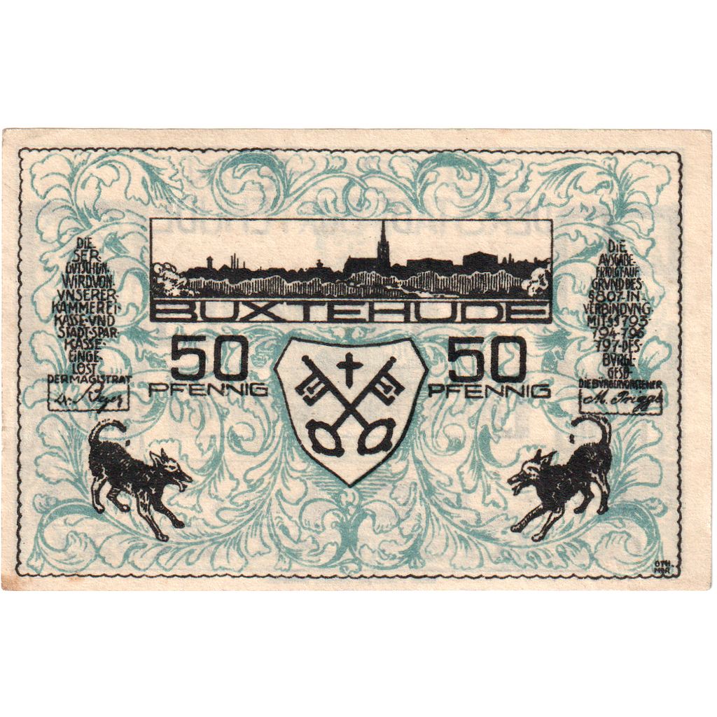 Deutschland, Buxtehude Stadt, 50 Pfennig, 1920-10-01, UNZ-