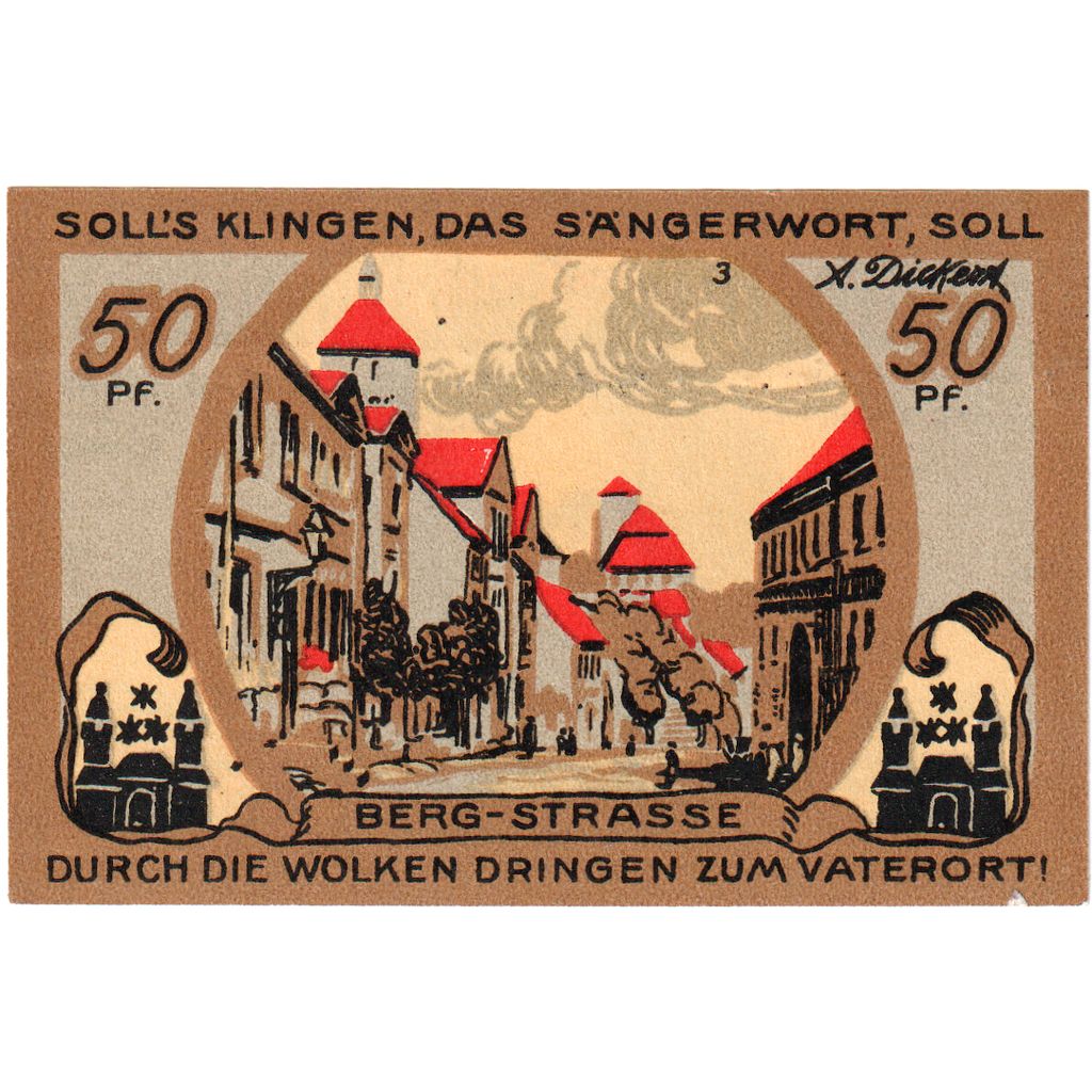 Alemania, Eilenburg Stadt, 50 Pfennig, UNC