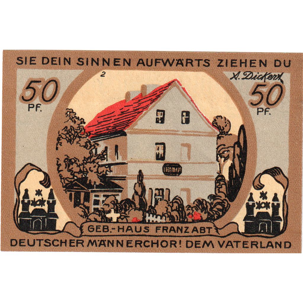 Alemania, Eilenburg Stadt, 50 Pfennig, UNC